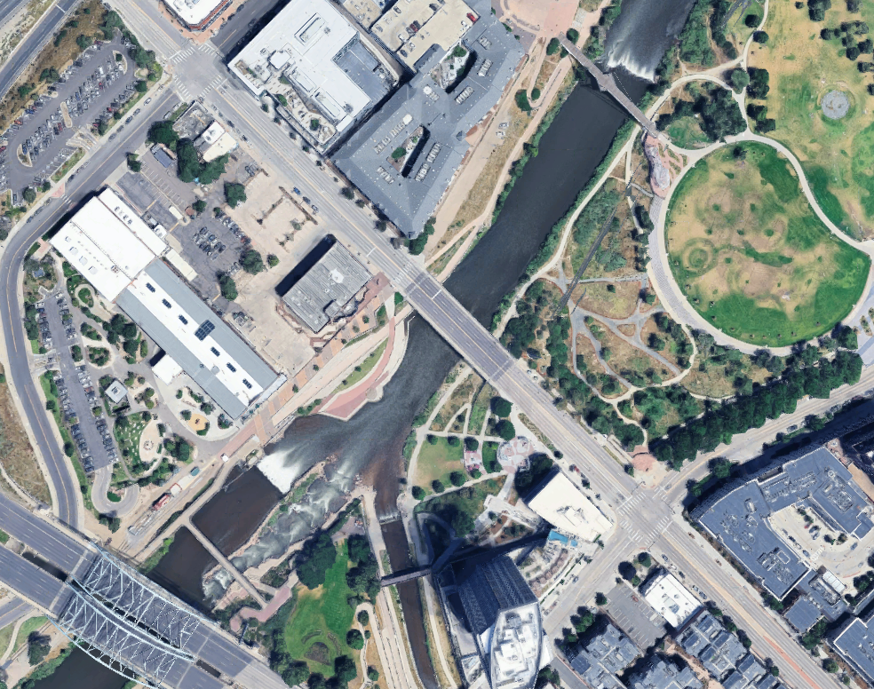 Pocket park greenery